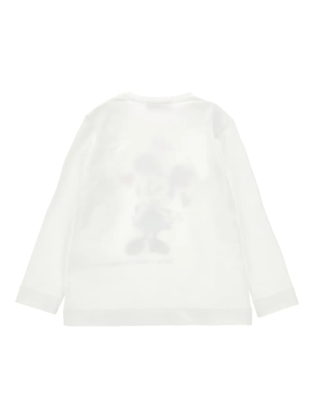 Monnalisa Minnie Mouse top met lange mouwen Wit