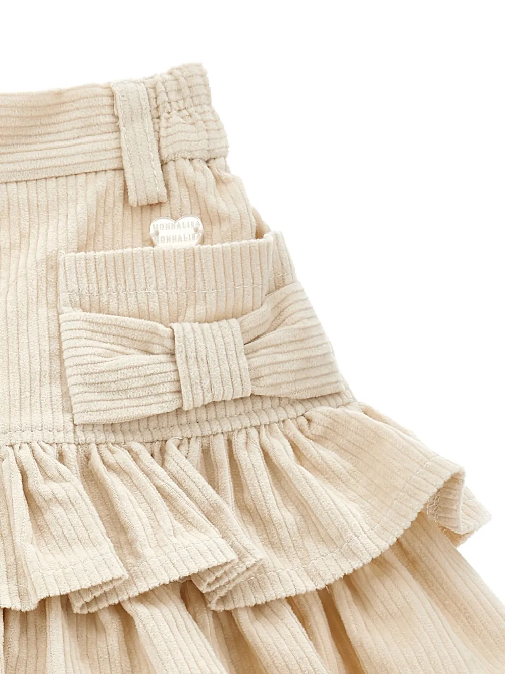 Monnalisa Rok met ruches Beige