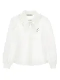 Monnalisa ruffle-detail blouse - White