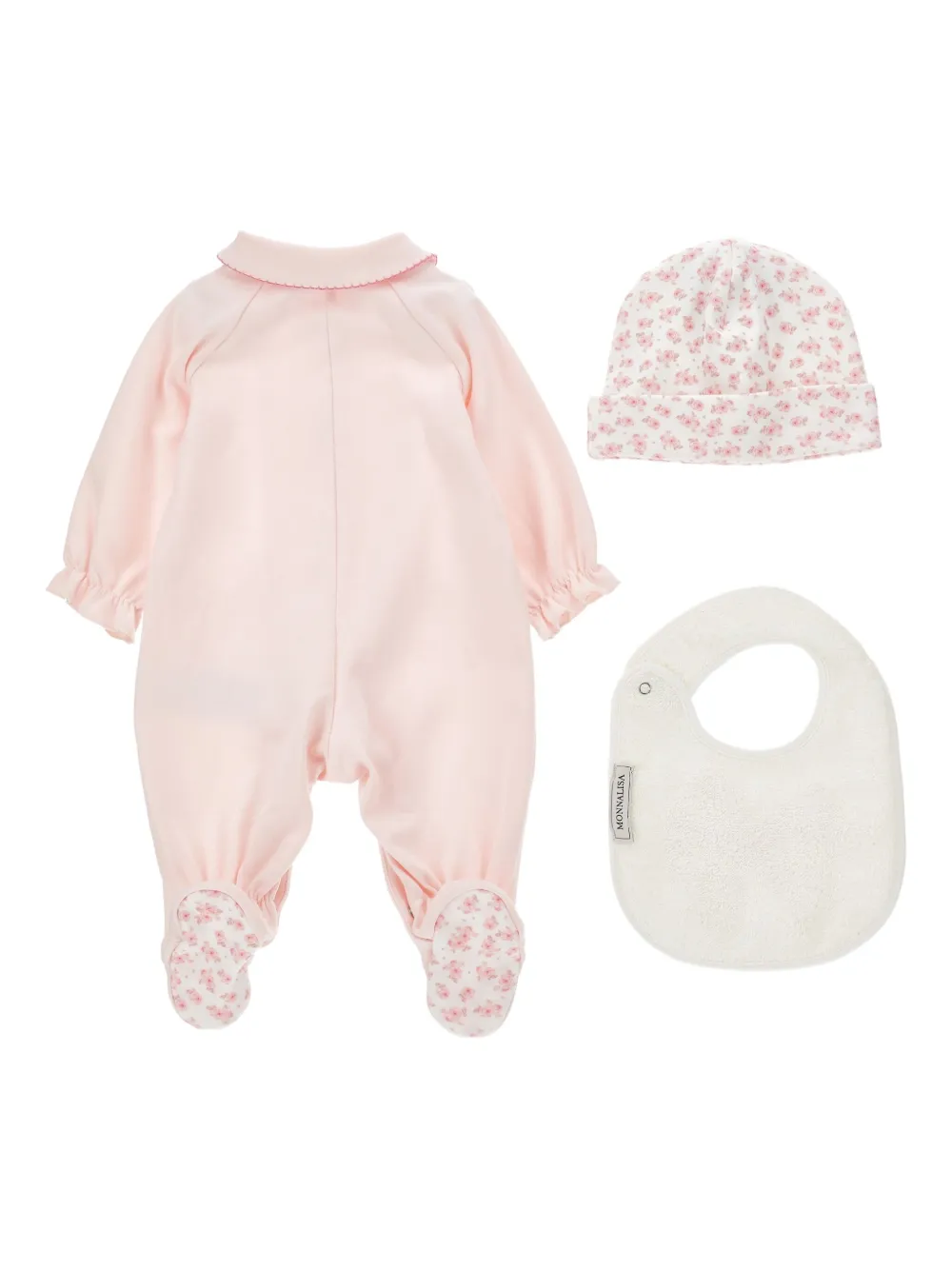 Monnalisa embroidered babygrow set | Babygrow Sets | Image 2