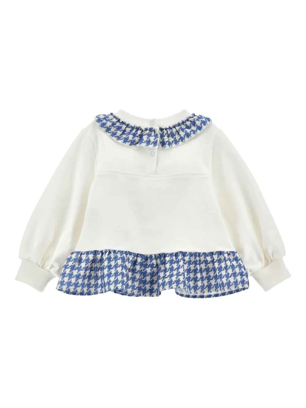 Monnalisa Embroidered Sweatshirt In White