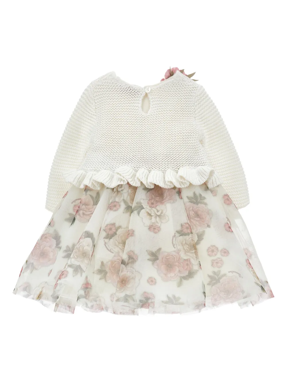 Monnalisa Gelaagde jurk - Beige