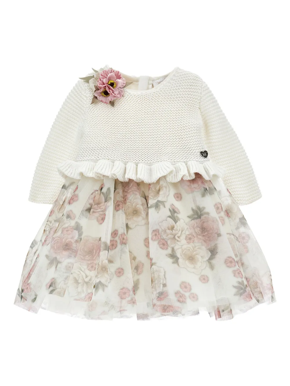Monnalisa layered dress | Neutrals | Image 1