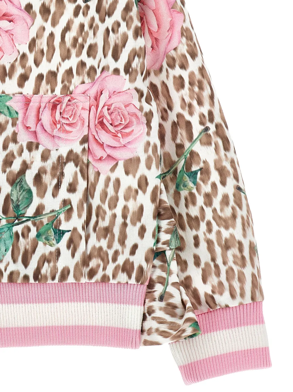 Monnalisa Hoodie met luipaardprint Bruin