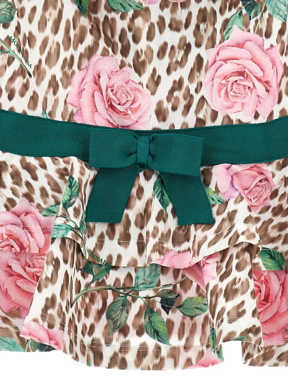 Monnalisa Hoodie met luipaardprint Bruin