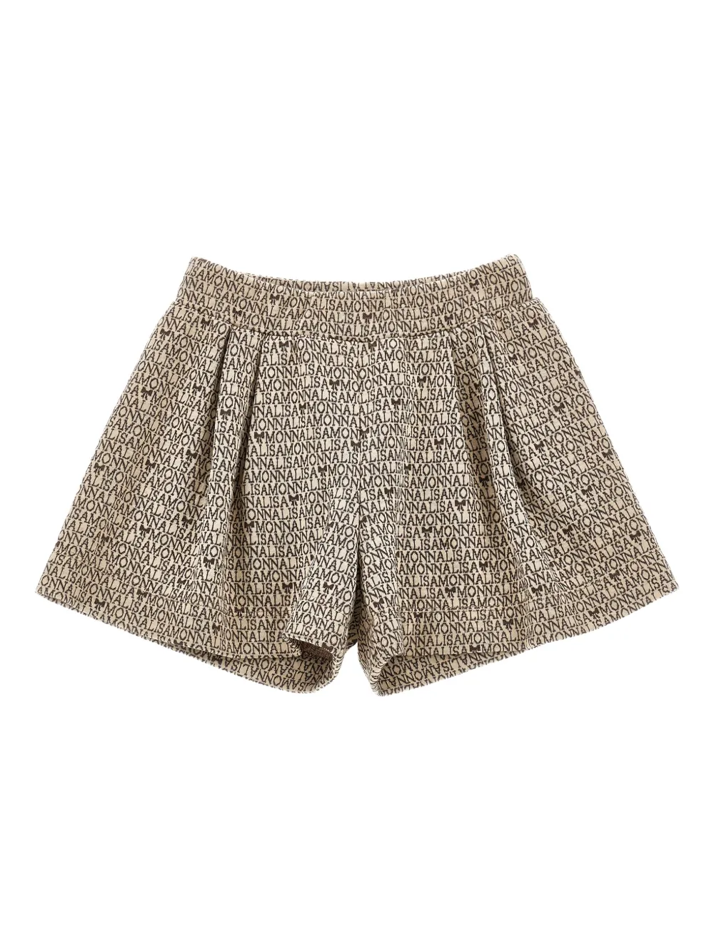 Monnalisa pleated detail shorts | Neutrals | Image 1