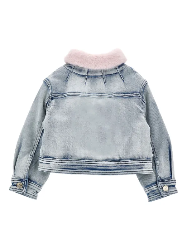 Monnalisa デニムジャケット | ブルー | FARFETCH JP