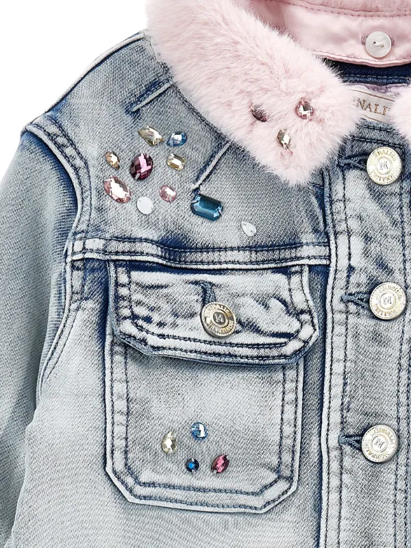 Monnalisa デニムジャケット | ブルー | FARFETCH JP