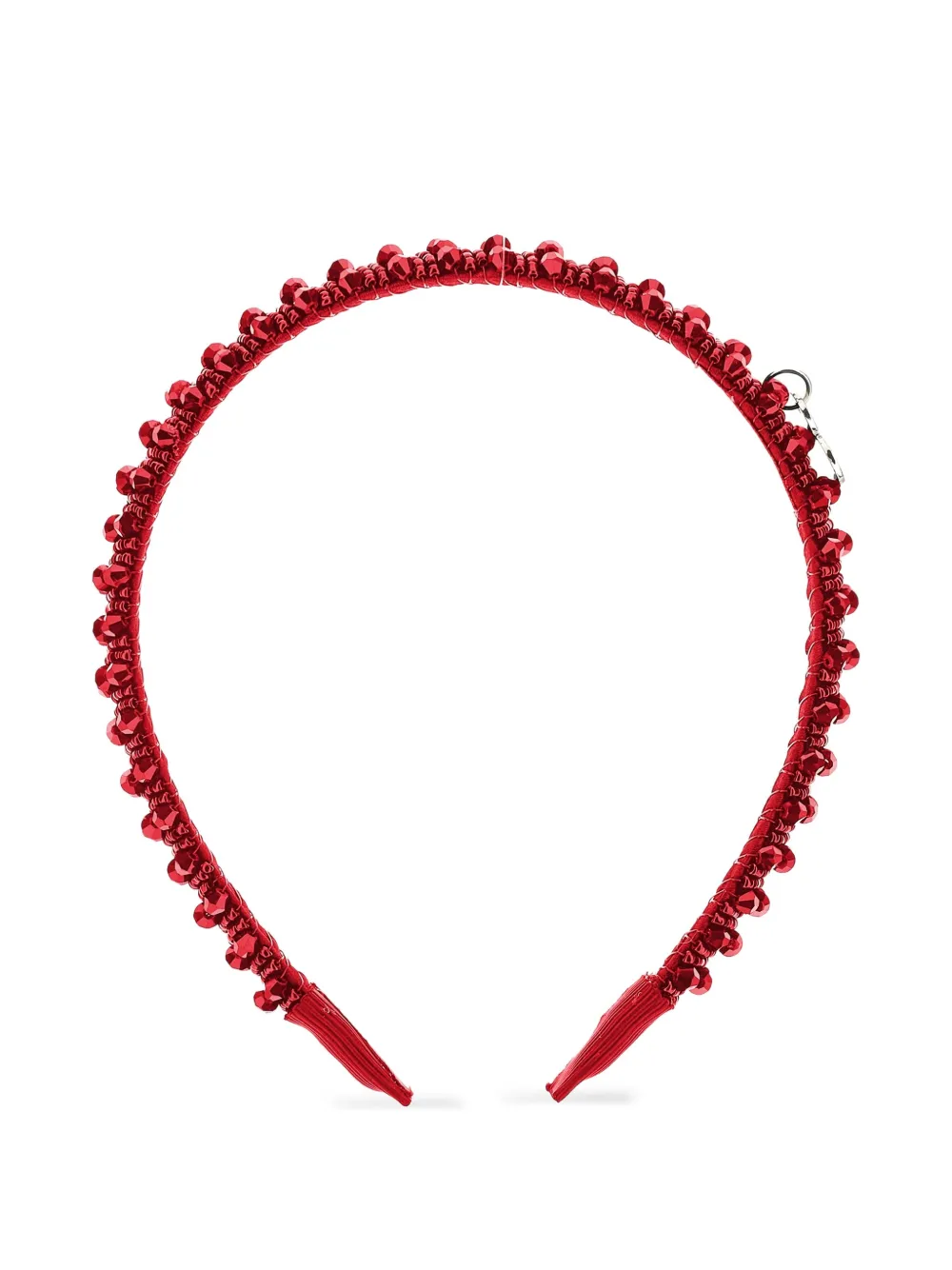 Monnalisa Haarband met kralen Rood