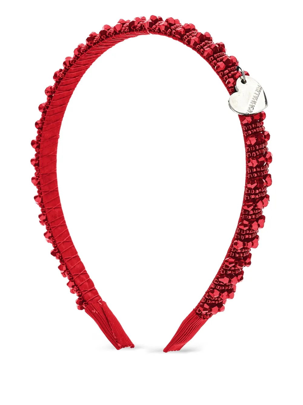 Monnalisa Haarband met kralen Rood