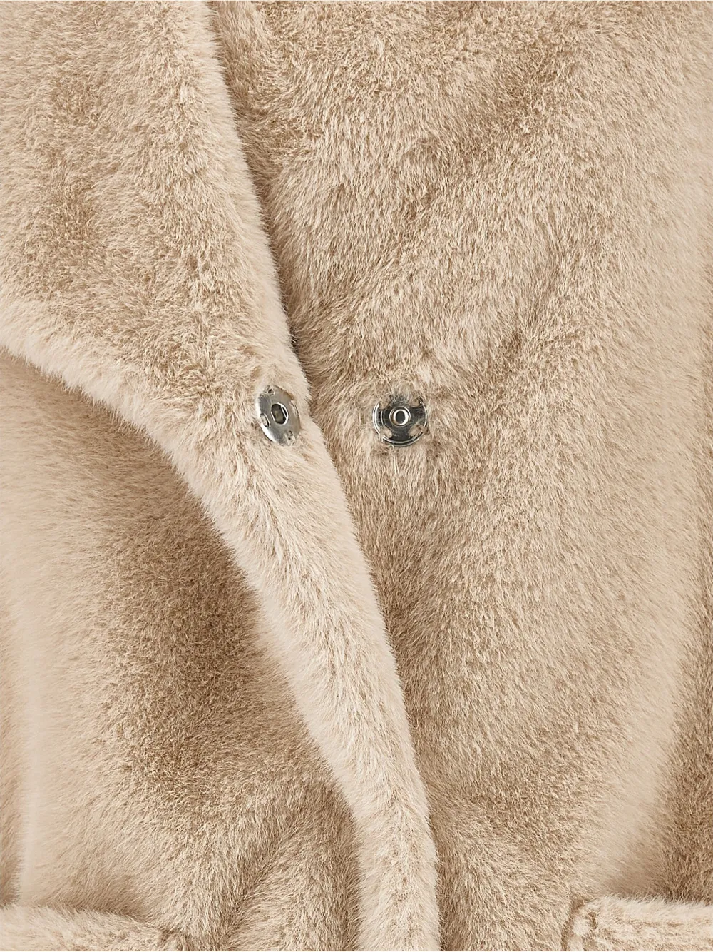 Monnalisa Jas met enkele rij knopen Beige