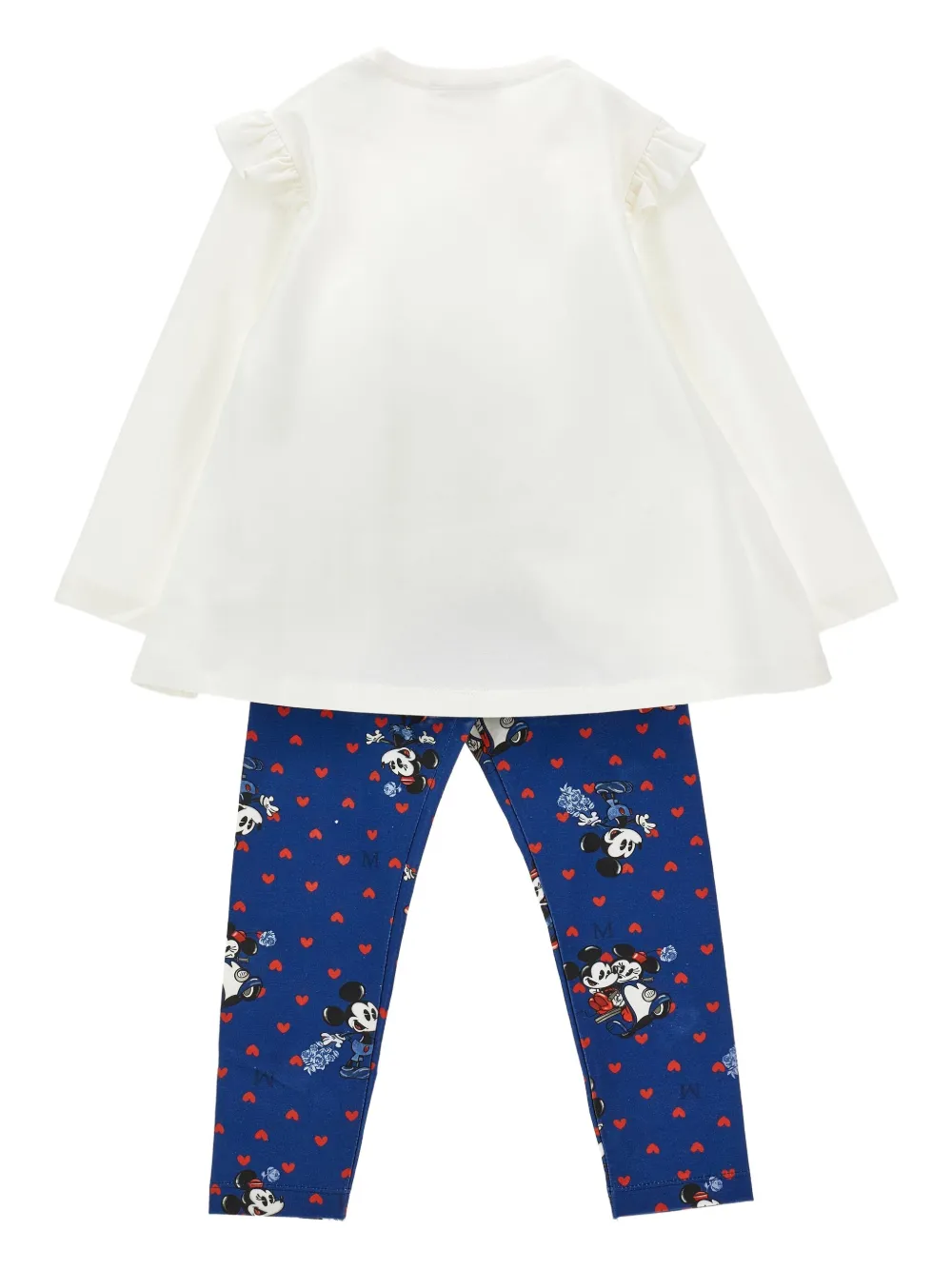 Monnalisa x Disney ruffle-hem top and leggings set | Girls Leggings | Image 2