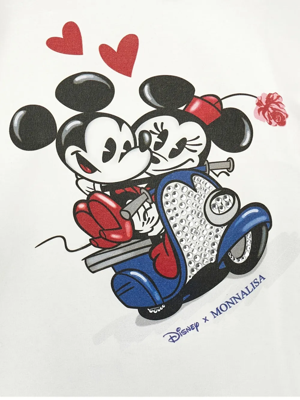 Monnalisa x Disney legging en top met ruches Blauw