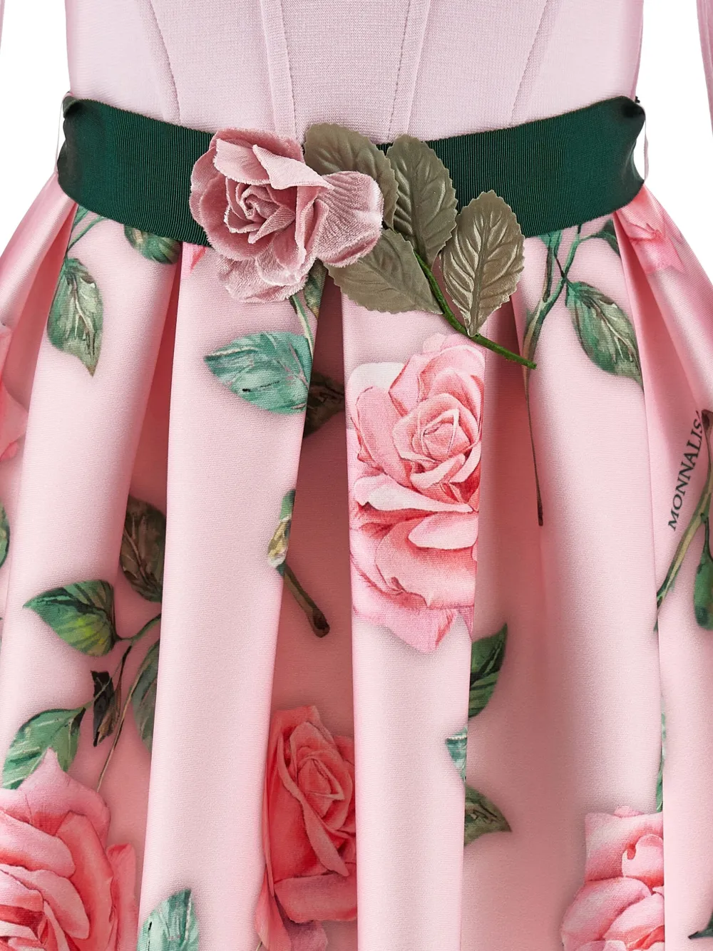 Monnalisa Jurk met bloemenprint Roze