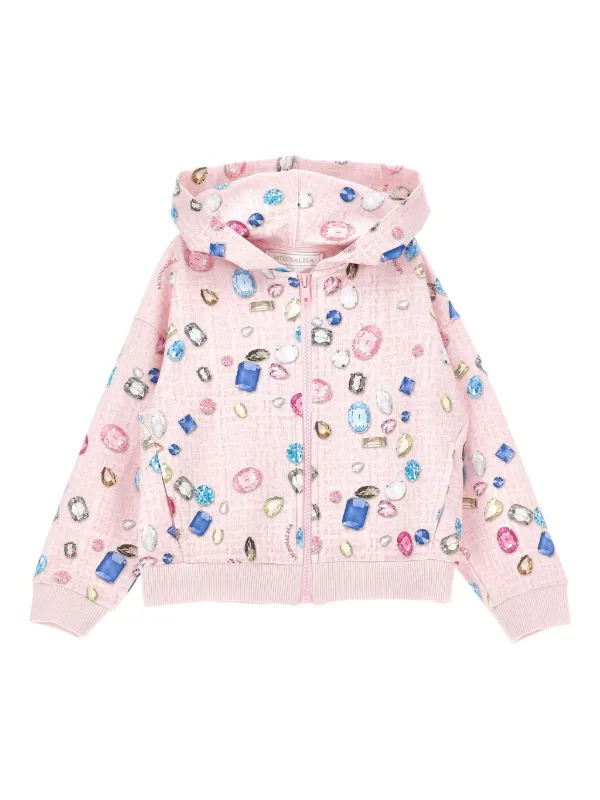 Monnalisa ジップアップ パーカー | ピンク | FARFETCH JP