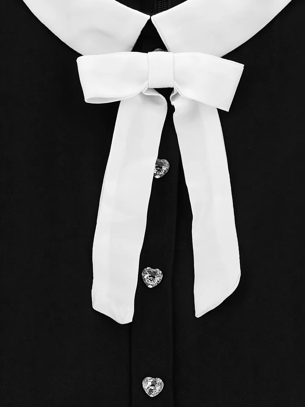 Monnalisa Jurk met strikdetail Zwart