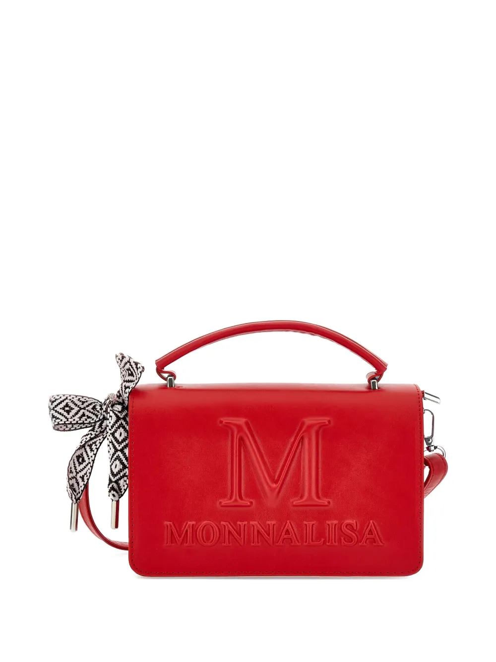 Monnalisa Mini-tas met logo-reliëf Rood