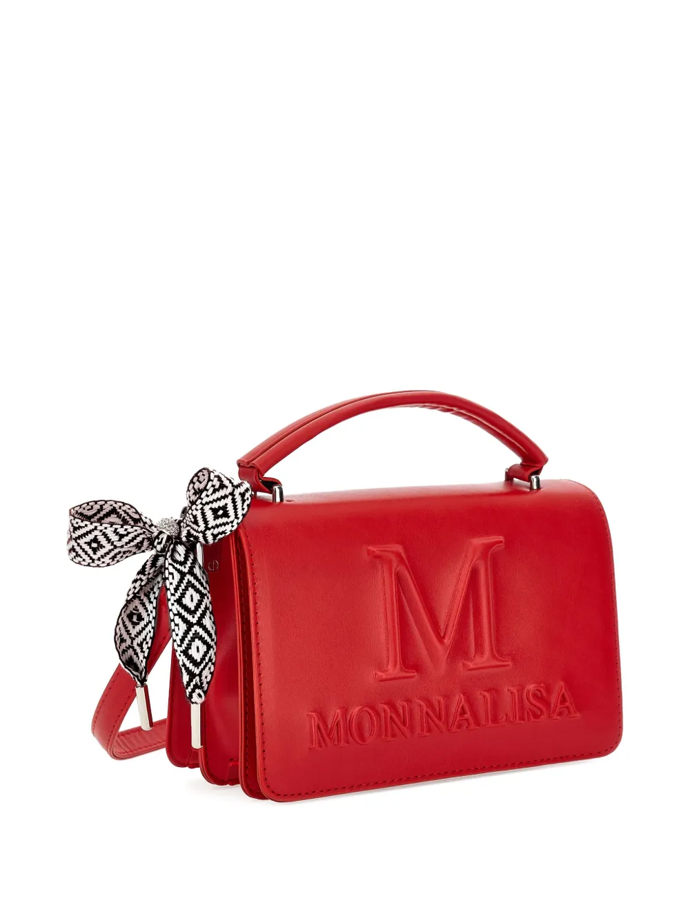Monnalisa Mini-tas met logo-reliëf Rood