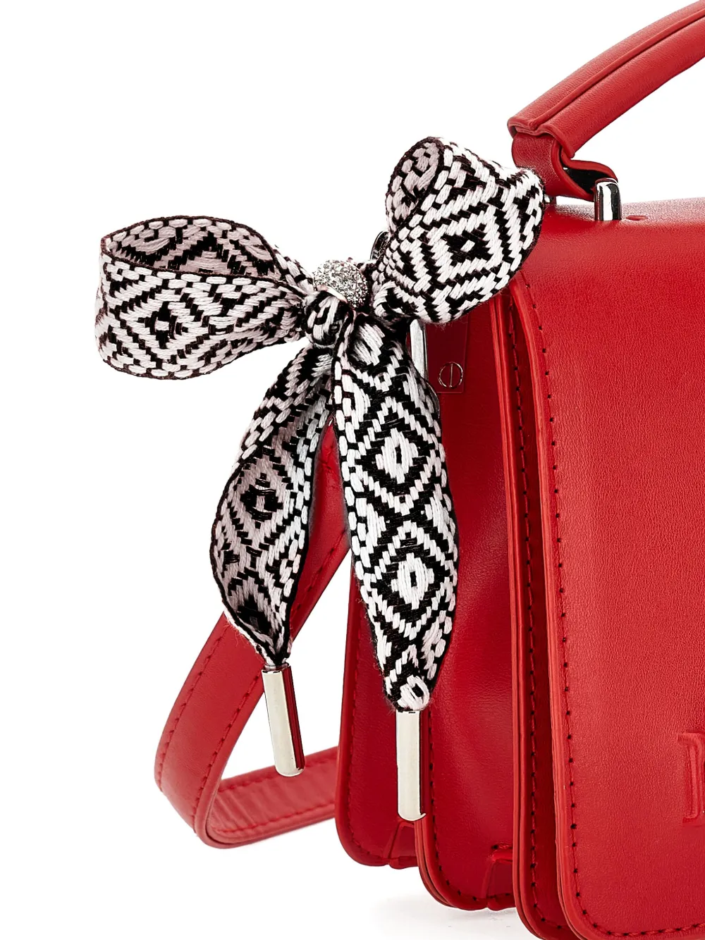 Monnalisa Mini-tas met logo-reliëf Rood