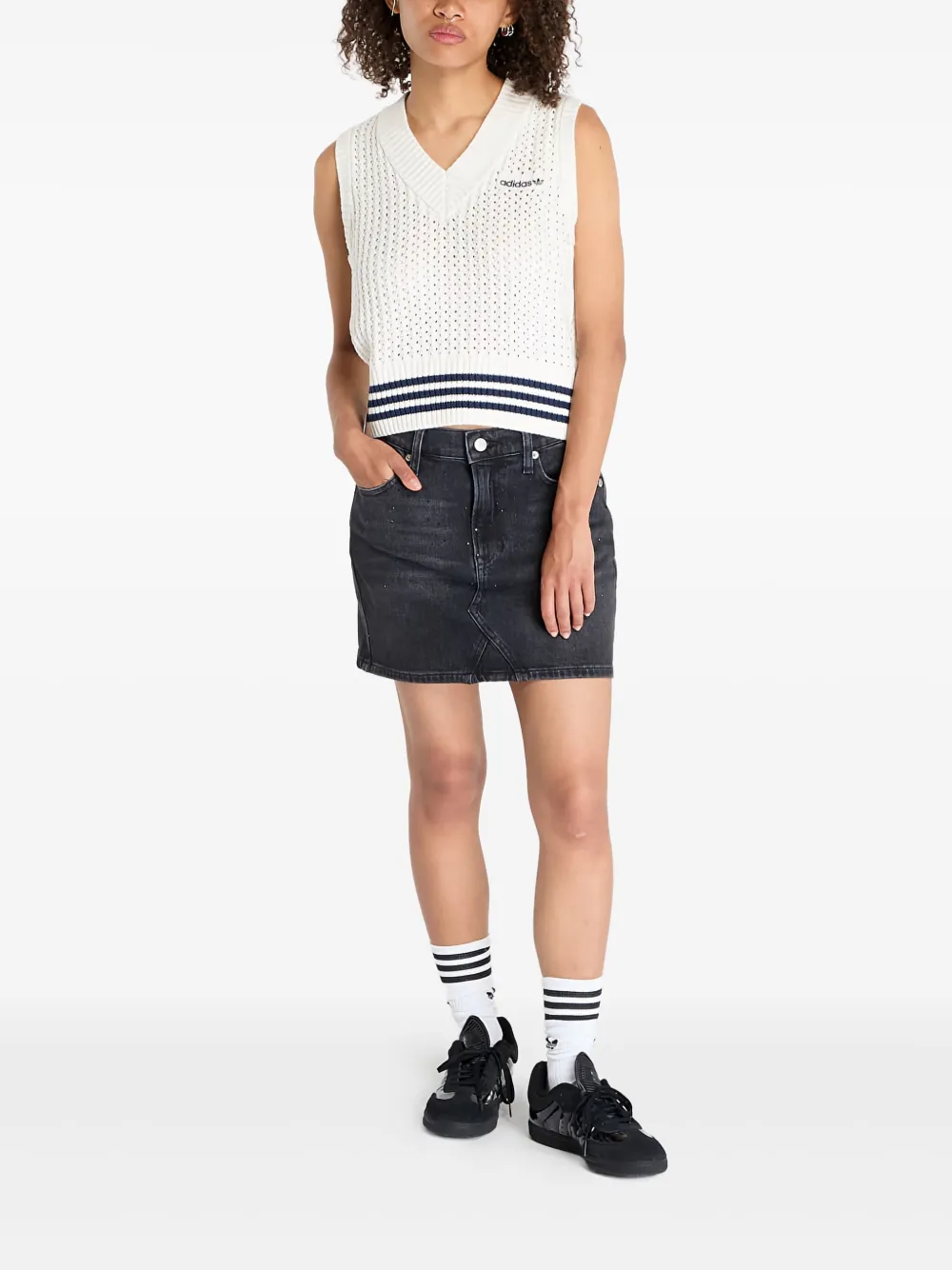 Tommy Hilfiger Denim rok - Zwart