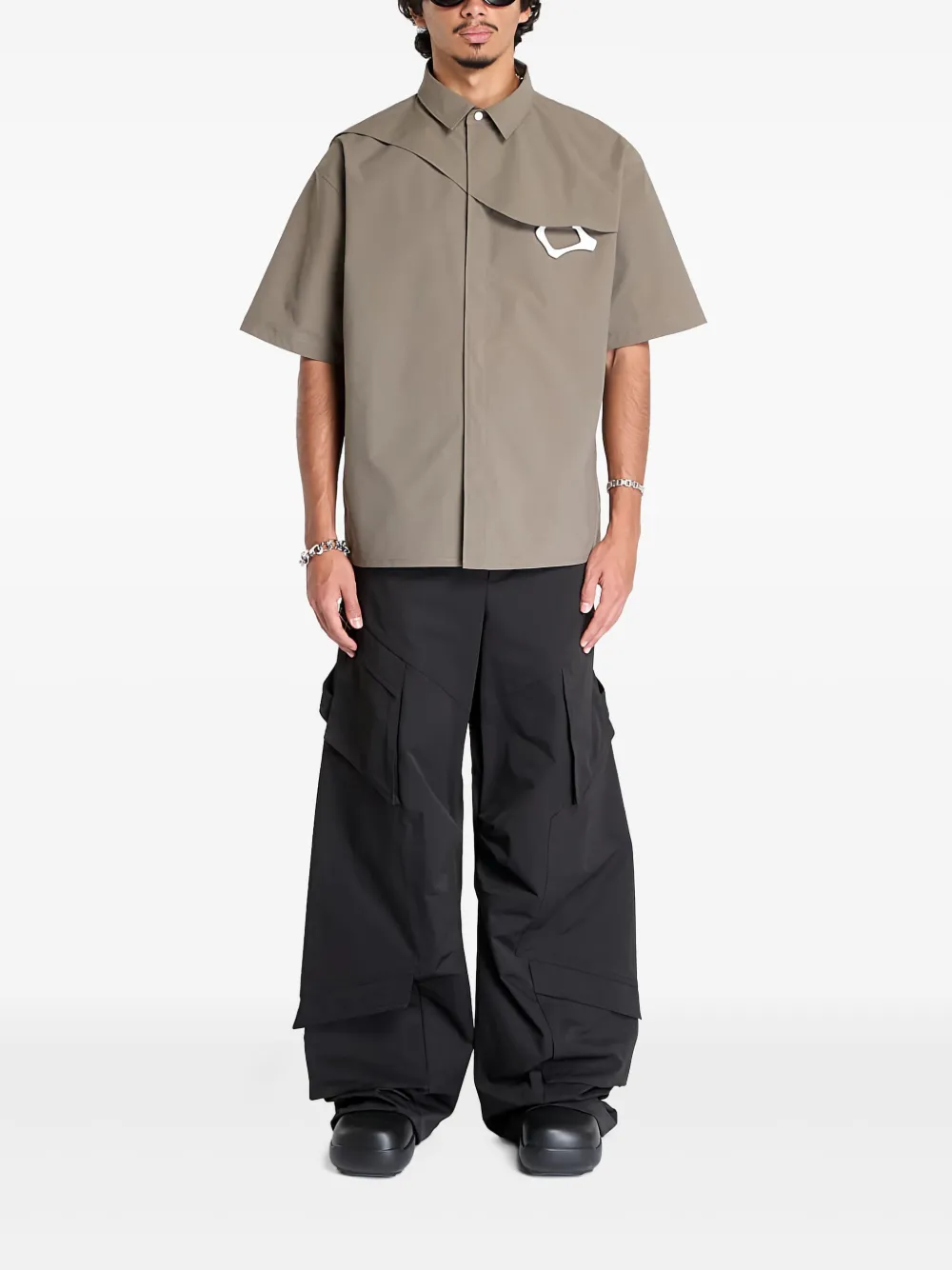 HELIOT EMIL Overhemd met karabijnhaak - Grijs