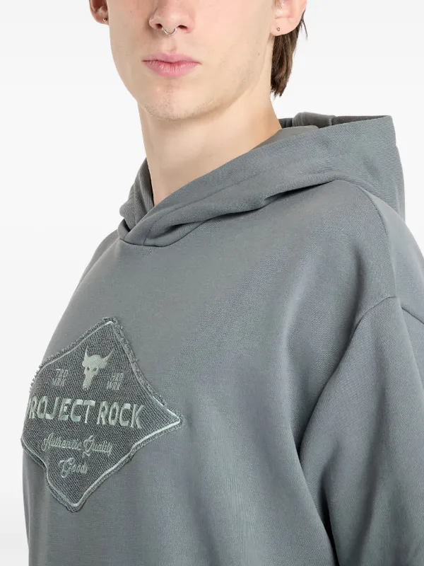Under Armour Project Rock Hoodie Grey FARFETCH BH