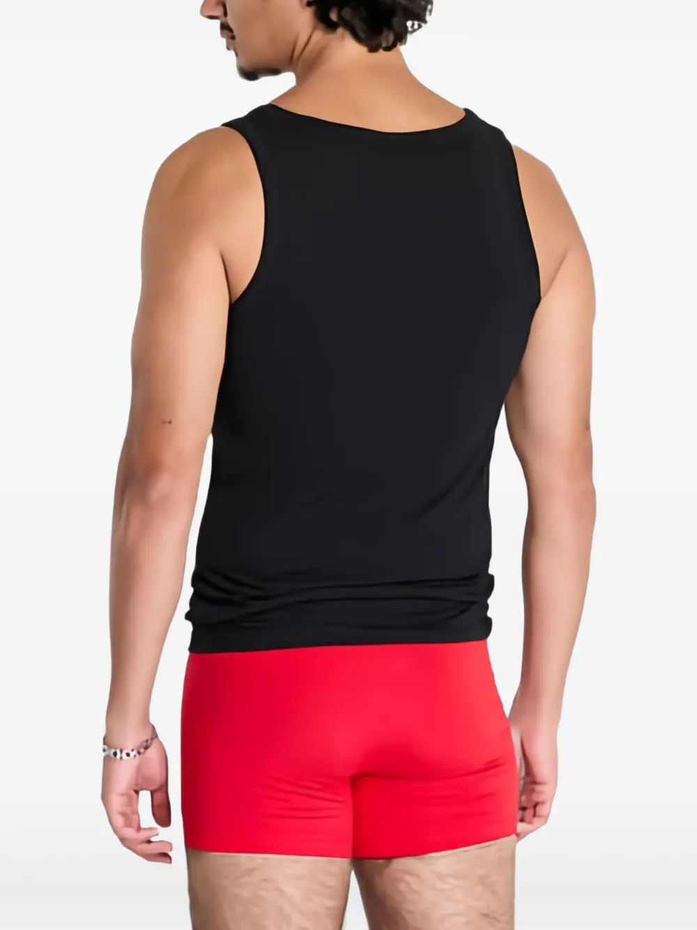 HUGO T-shirt en slip met logoprint Rood