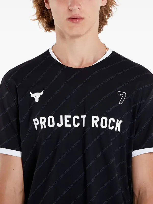 Under Armour Project Rock Rugby T-shirt | Black | FARFETCH