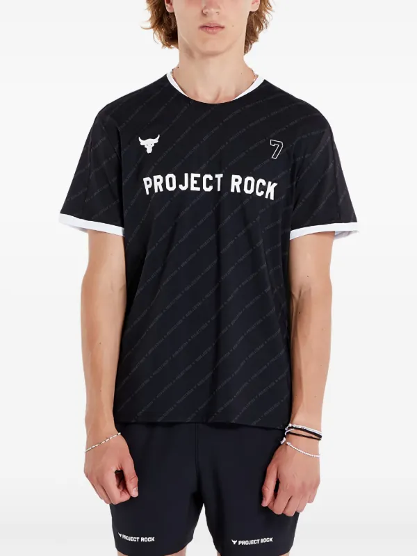 Under Armour Project Rock Rugby T-shirt | Black | FARFETCH
