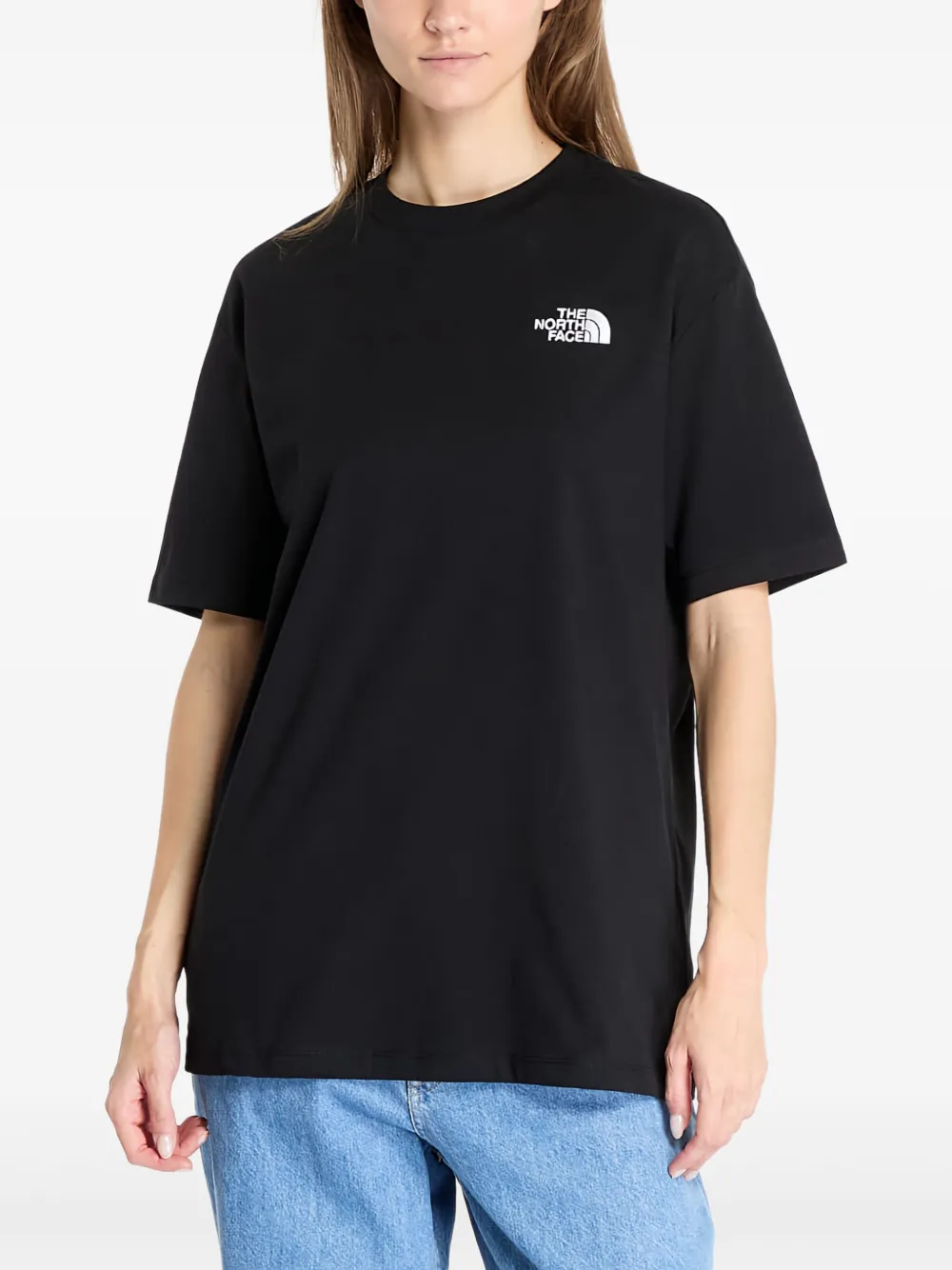 The North Face logo-embroidered t-shirt | Black | Image 1