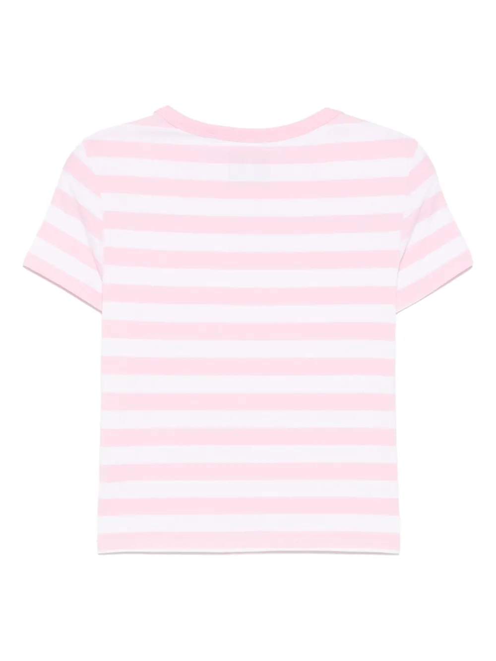 Shop Denimist Striped Baby T-shirt In Pink