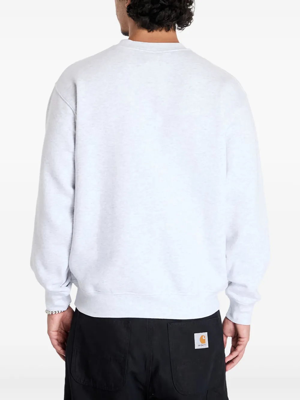 dime Cursive Power sweater Grijs