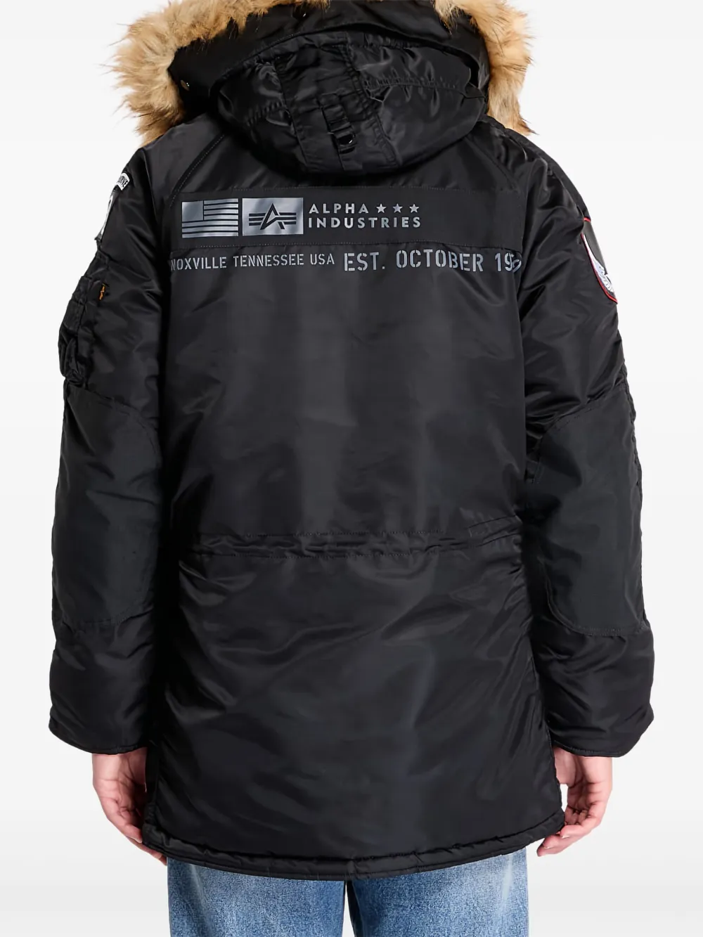 ALPHA INDUSTRIES LOGO-PATCH BOMBER JACKET 