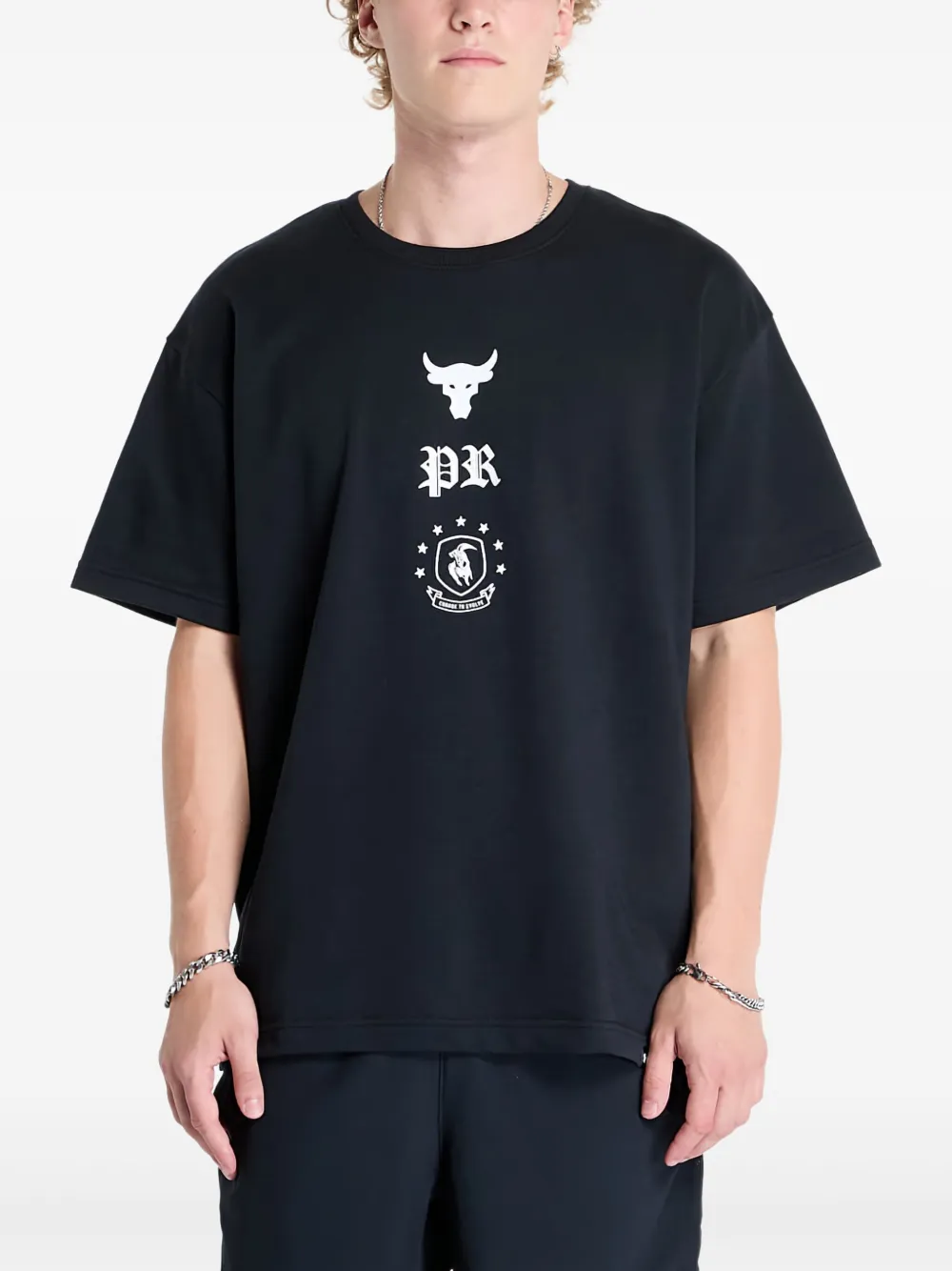 Under Armour コットンブレンド Tシャツ - ブラック Under Armour コットンブレンド Tシャツ - ブラック