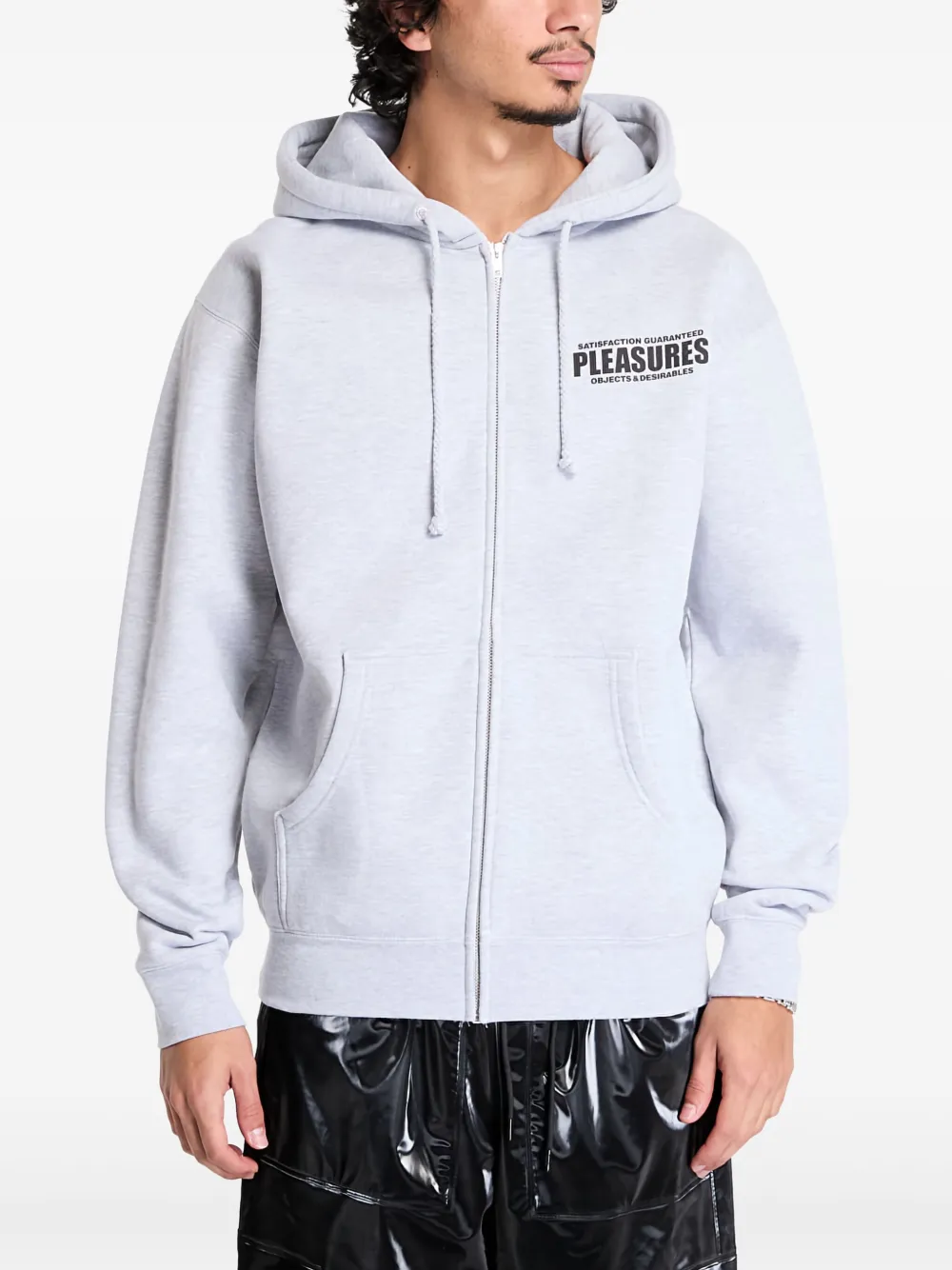 Pleasures Hoodie van katoenblend Grijs