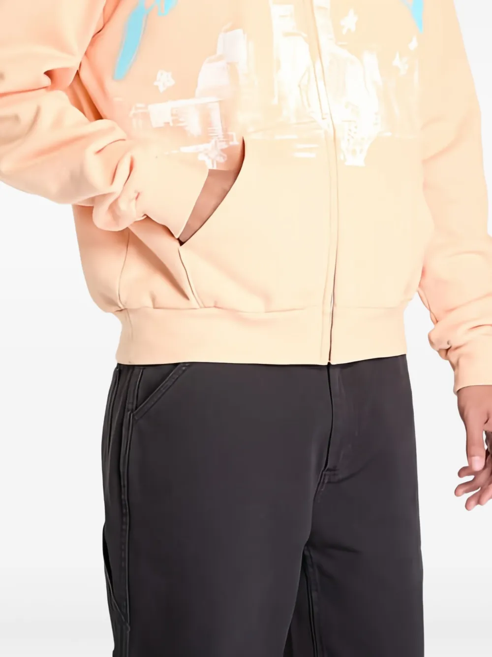 Awake NY Skyline hoodie Oranje