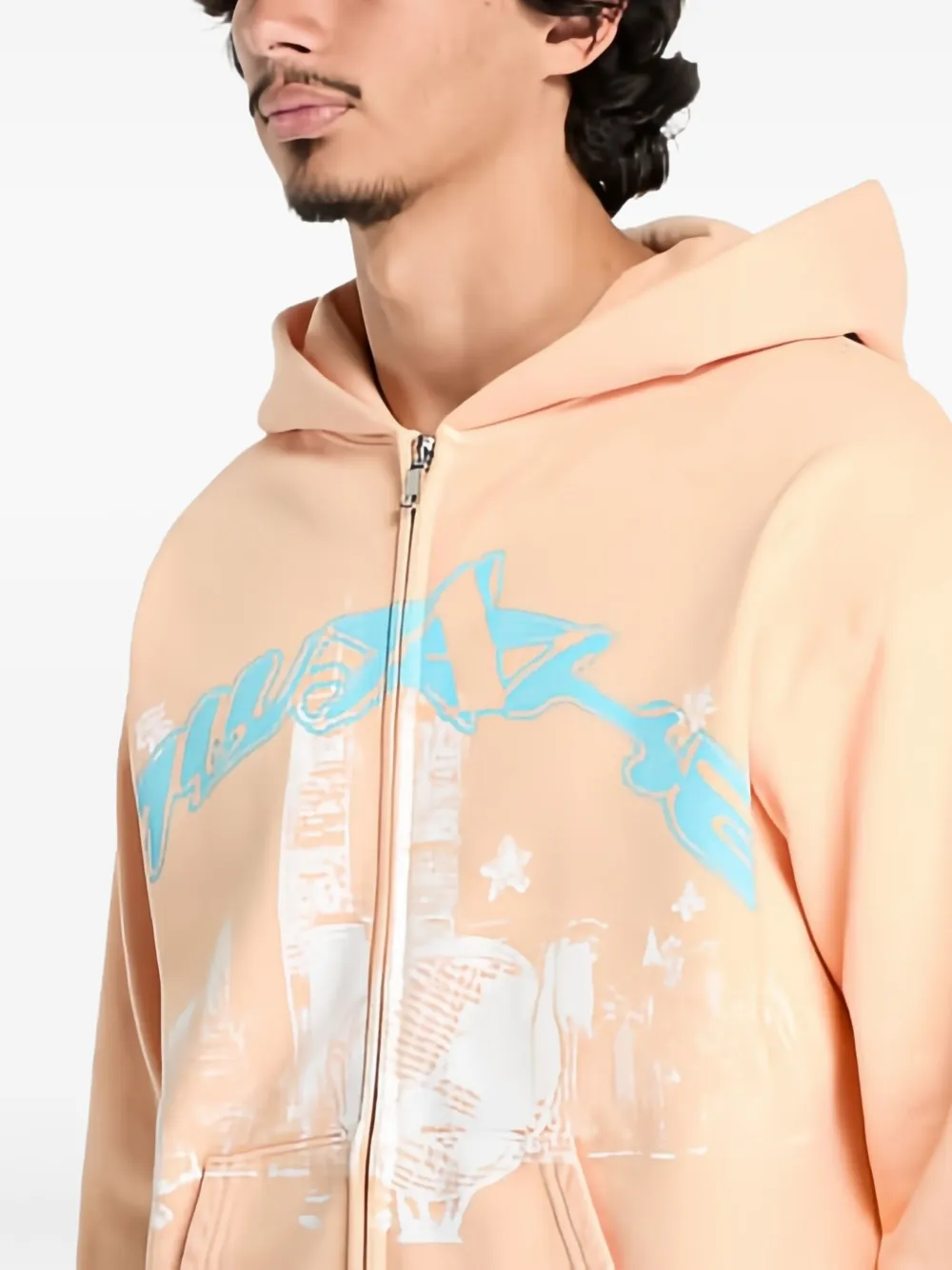 Awake NY Skyline hoodie Oranje