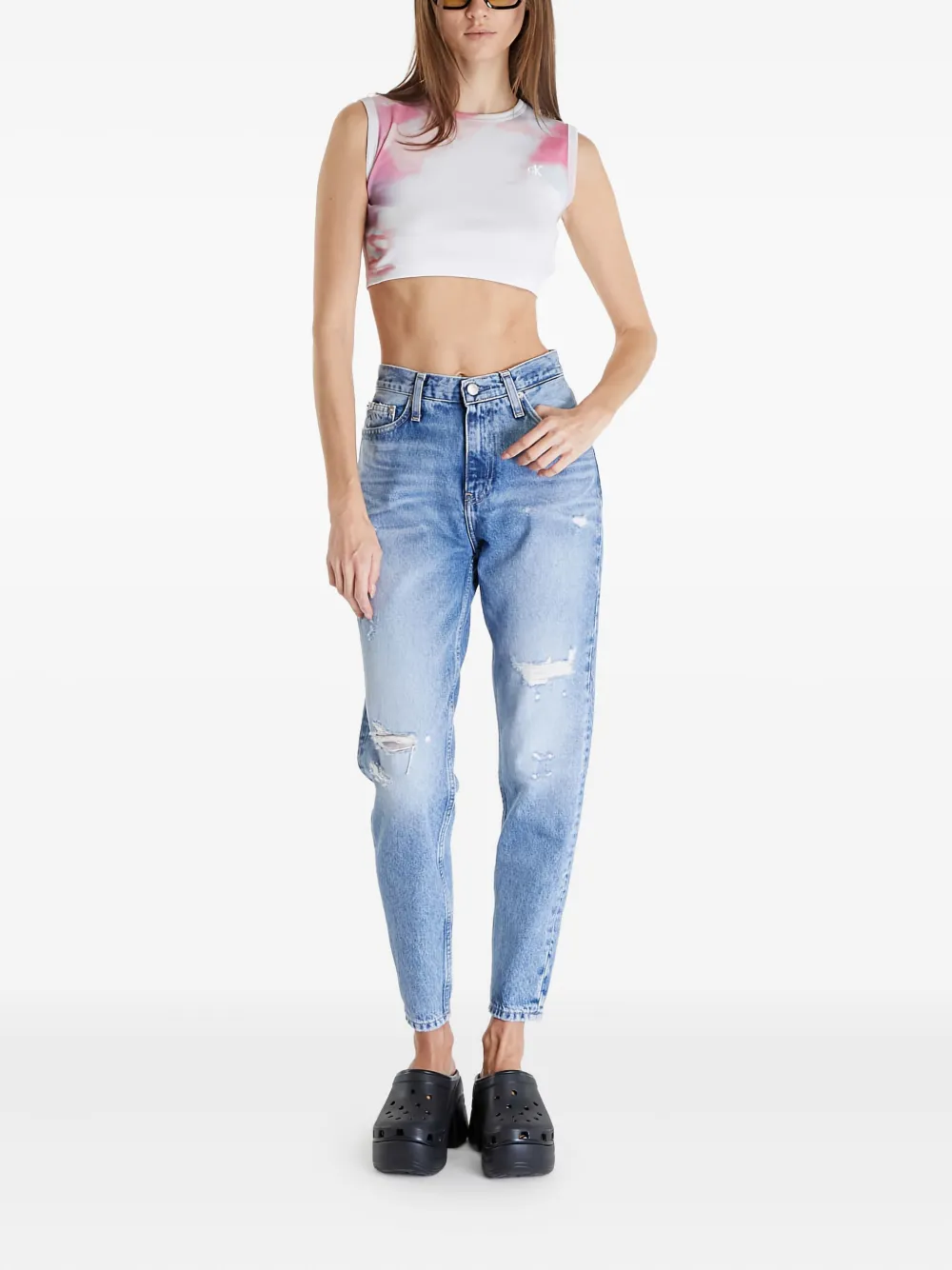 Calvin Klein Jeans Est.1978 Cotton Tank Top In Multi