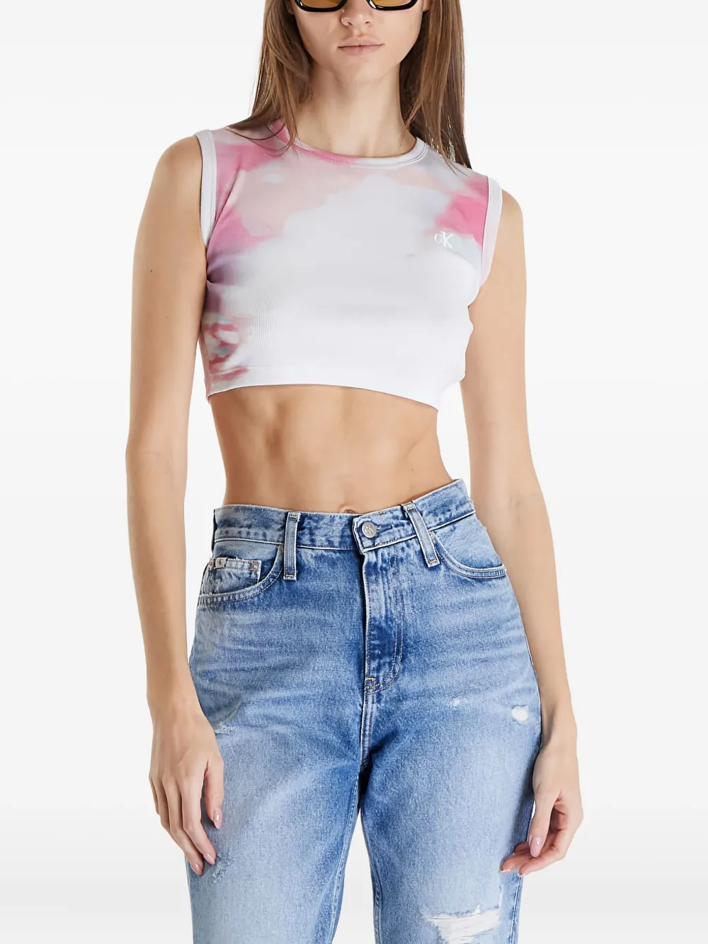 Calvin Klein Jeans Est.1978 Cotton Tank Top In Multi