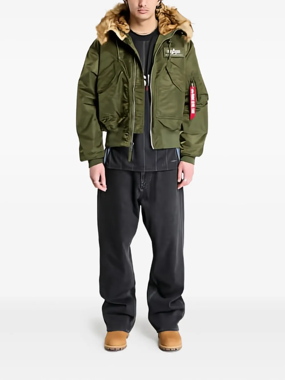 Alpha Industries faux-fur hooded jacket | Jaqueta bomber | Image 2