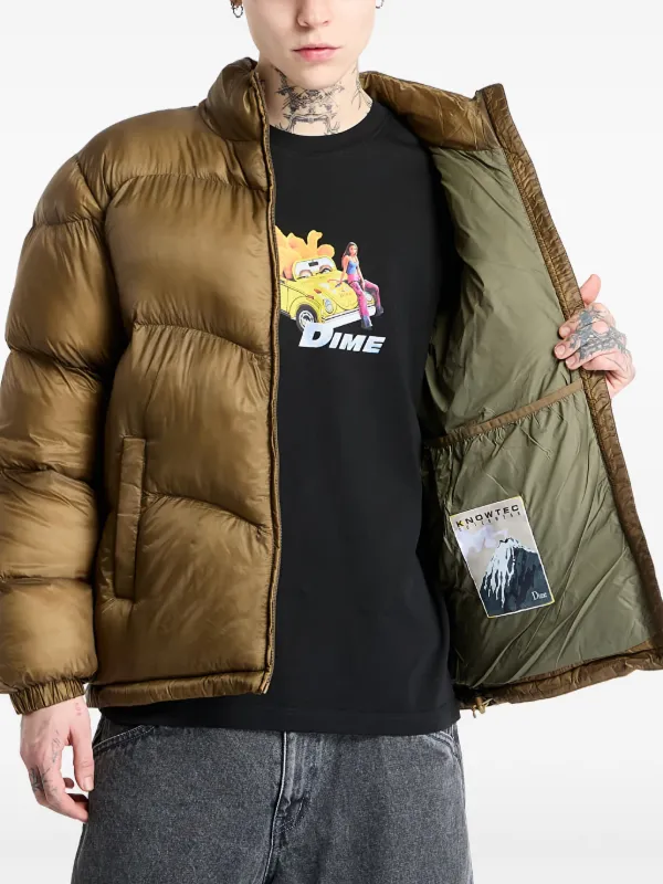 Dime CLASSIC RIPSTOP PUFFER ダウン ゴールド XL Dime Classic Ripstop Puffer Jacket | Gold | FARFETCH