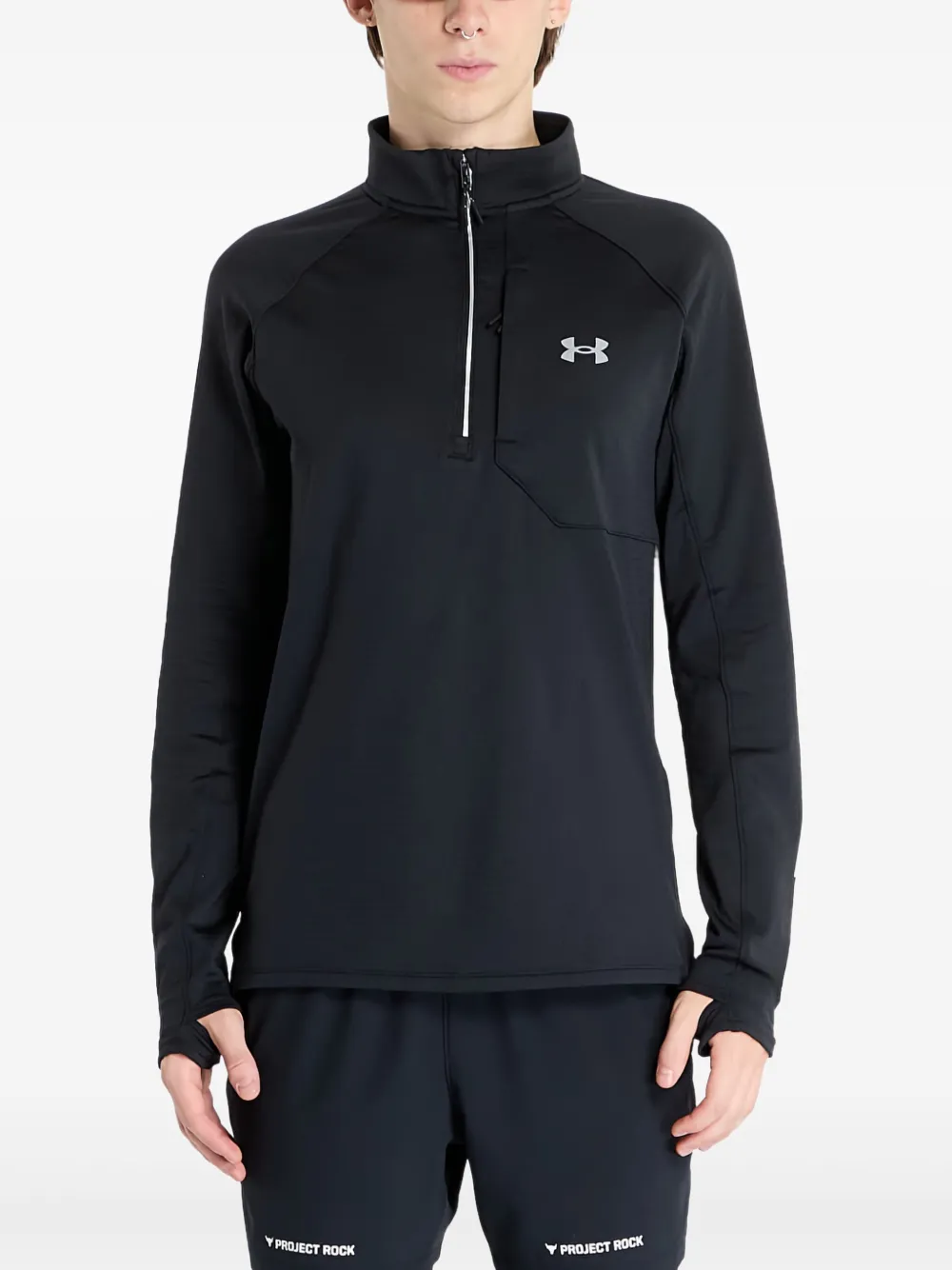 Under Armour Launch Elite half-zip sweatshirt | Black | Image 1