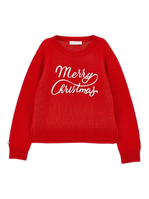 Monnalisa embroidered jumper