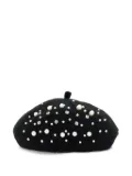 Monnalisa crystal-embellished beret - Black