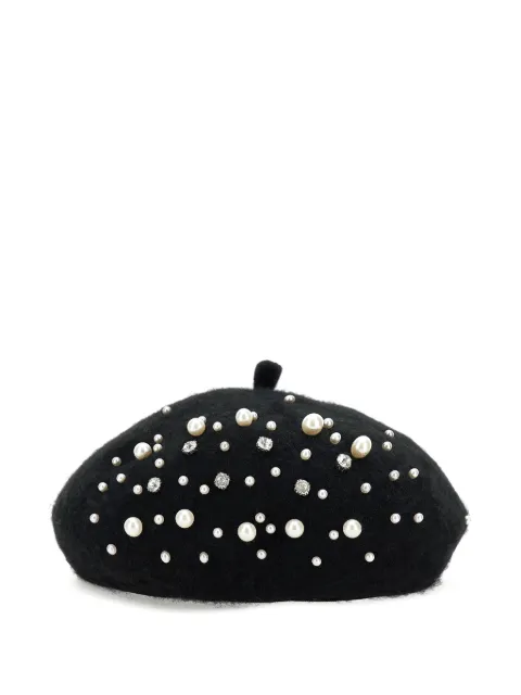 Monnalisa crystal-embellished beret