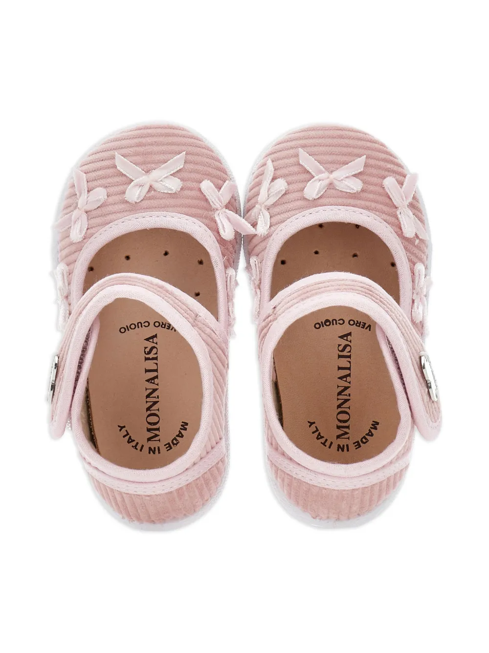 Monnalisa Mary Jane schoenen verfraaid met strik Roze
