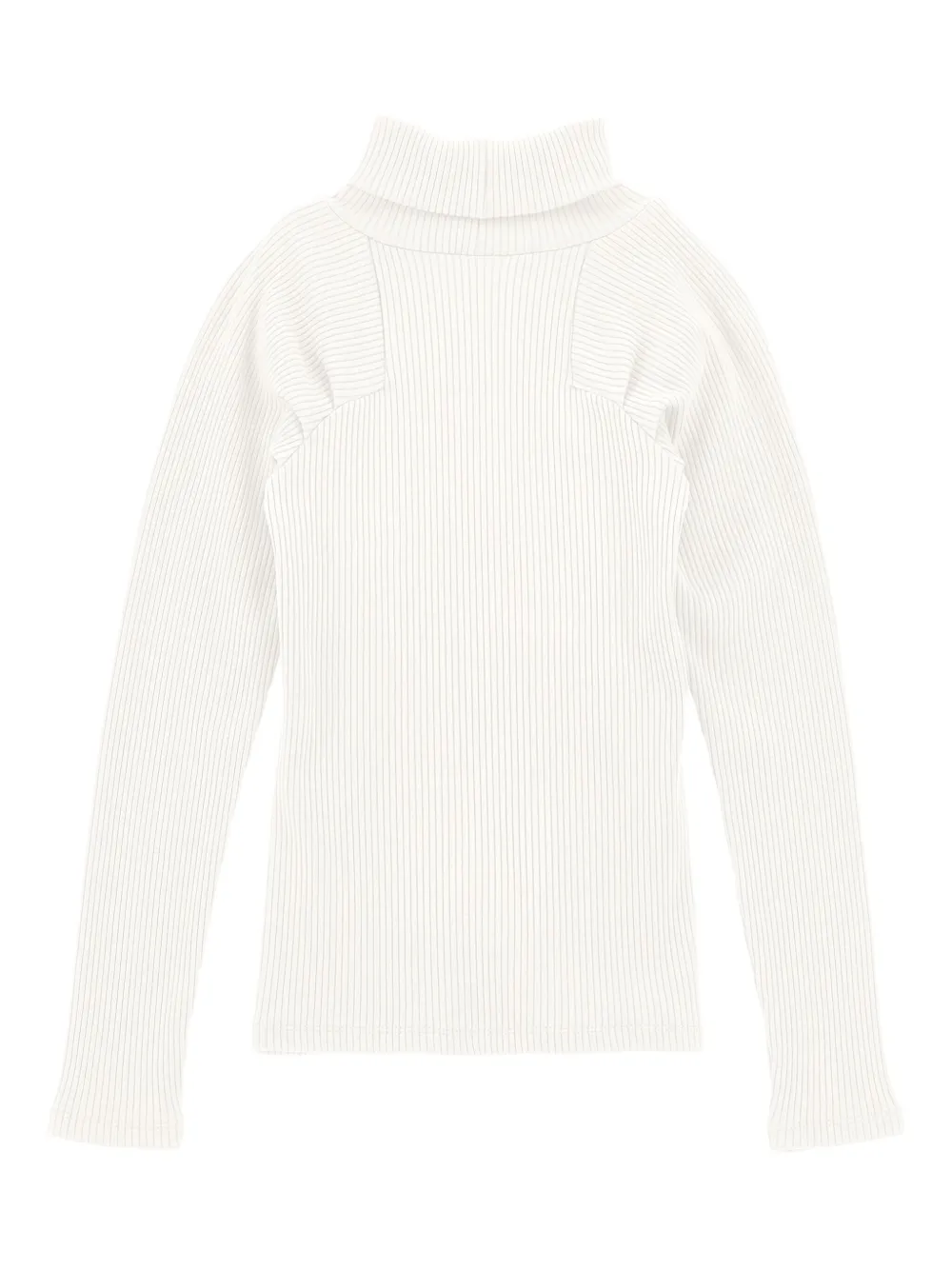 Monnalisa Turtleneck Sweater In White