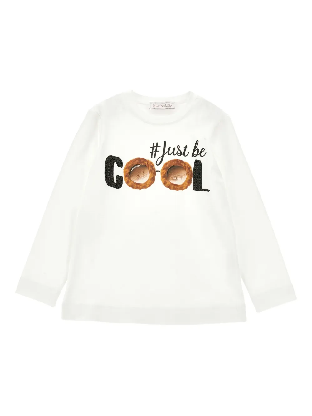 Monnalisa Top met print Wit