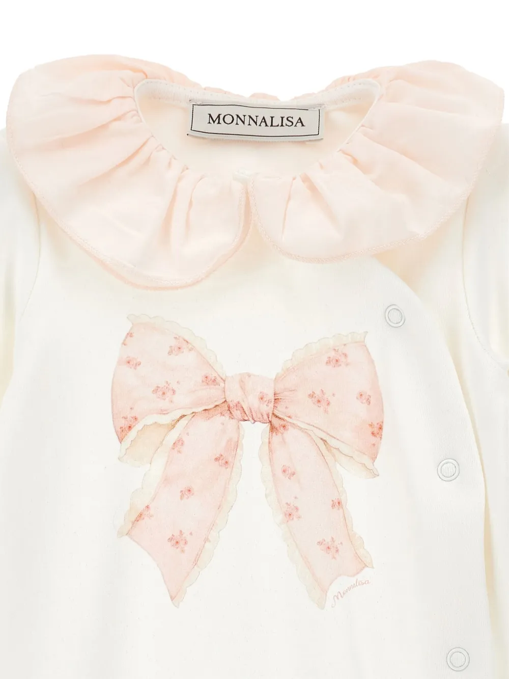 Monnalisa Babypakje met strik Wit