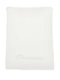 Monnalisa logo-embroidered blanket - White